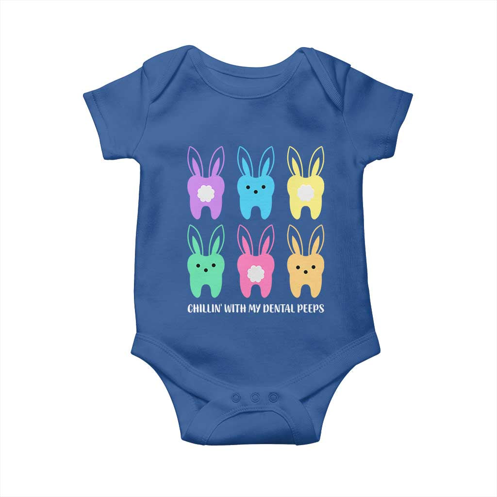 Easter Dentist Baby Onesie Chilling With My Dental Peeps Bunny - Wonder Print Shop