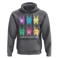 Easter Dentist Hoodie Chilling With My Dental Peeps Bunny - Wonder Print Shop