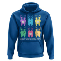 Easter Dentist Hoodie Chilling With My Dental Peeps Bunny - Wonder Print Shop
