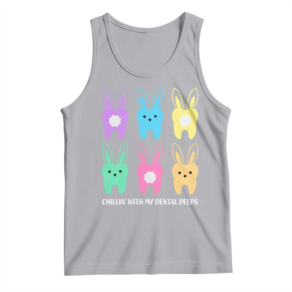 Easter Dentist Tank Top Chilling With My Dental Peeps Bunny - Wonder Print Shop