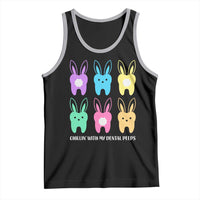 Easter Dentist Tank Top Chilling With My Dental Peeps Bunny - Wonder Print Shop