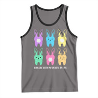 Easter Dentist Tank Top Chilling With My Dental Peeps Bunny - Wonder Print Shop