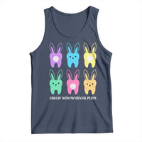 Easter Dentist Tank Top Chilling With My Dental Peeps Bunny - Wonder Print Shop