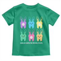 Easter Dentist Toddler T Shirt Chilling With My Dental Peeps Bunny - Wonder Print Shop