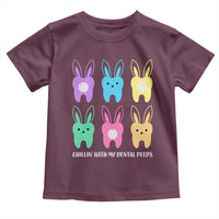 Easter Dentist Toddler T Shirt Chilling With My Dental Peeps Bunny - Wonder Print Shop