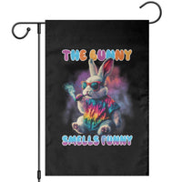 Happy 420 Easter Garden Flag Funny Smoking Easter Bunny Smells Funny Easter - Wonder Print Shop