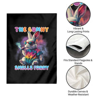 Happy 420 Easter Garden Flag Funny Smoking Easter Bunny Smells Funny Easter - Wonder Print Shop