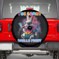 Happy 420 Easter Spare Tire Cover Funny Smoking Easter Bunny Smells Funny Easter - Wonder Print Shop