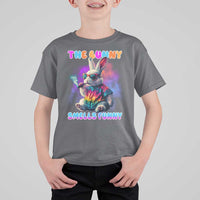 Happy 420 Easter T Shirt For Kid Funny Smoking Easter Bunny Smells Funny Easter - Wonder Print Shop