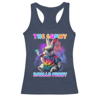 Happy 420 Easter Racerback Tank Top Funny Smoking Easter Bunny Smells Funny Easter - Wonder Print Shop