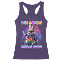 Happy 420 Easter Racerback Tank Top Funny Smoking Easter Bunny Smells Funny Easter - Wonder Print Shop