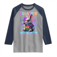 Happy 420 Easter Raglan Shirt Funny Smoking Easter Bunny Smells Funny Easter - Wonder Print Shop