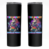 Happy 420 Easter Skinny Tumbler Funny Smoking Easter Bunny Smells Funny Easter - undefined