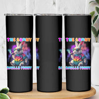 Happy 420 Easter Skinny Tumbler Funny Smoking Easter Bunny Smells Funny Easter - undefined