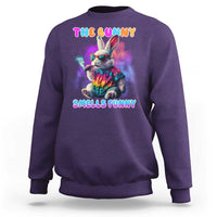 Happy 420 Easter Sweatshirt Funny Smoking Easter Bunny Smells Funny Easter - Wonder Print Shop