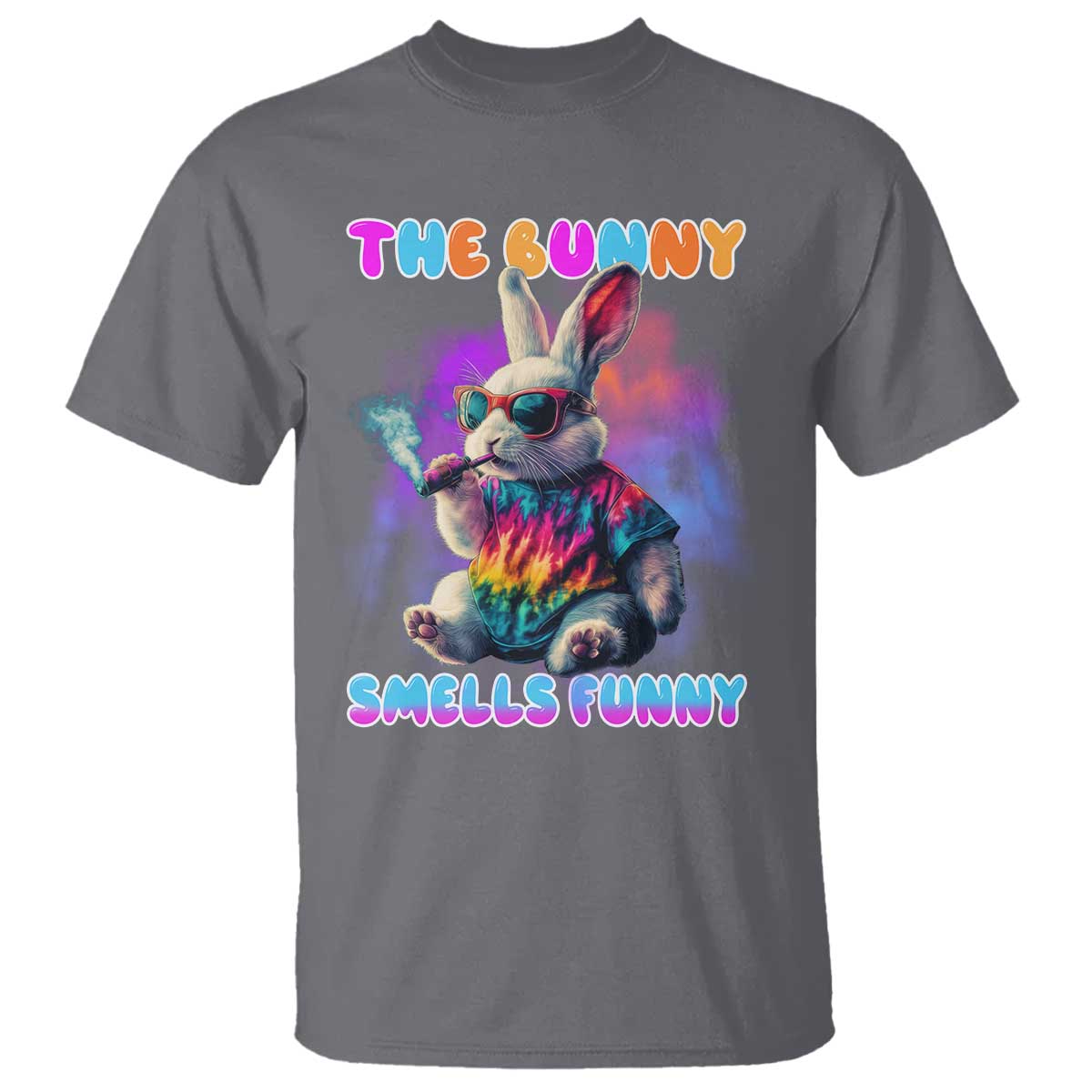Happy 420 Easter T Shirt Funny Smoking Easter Bunny Smells Funny Easter - Wonder Print Shop
