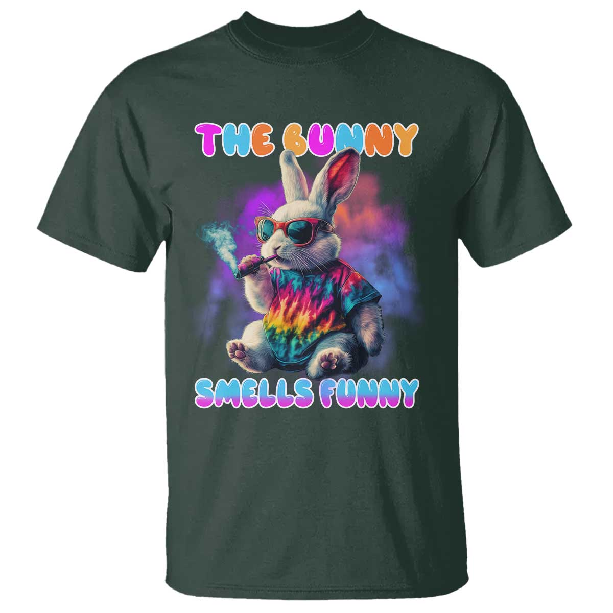 Happy 420 Easter T Shirt Funny Smoking Easter Bunny Smells Funny Easter - Wonder Print Shop