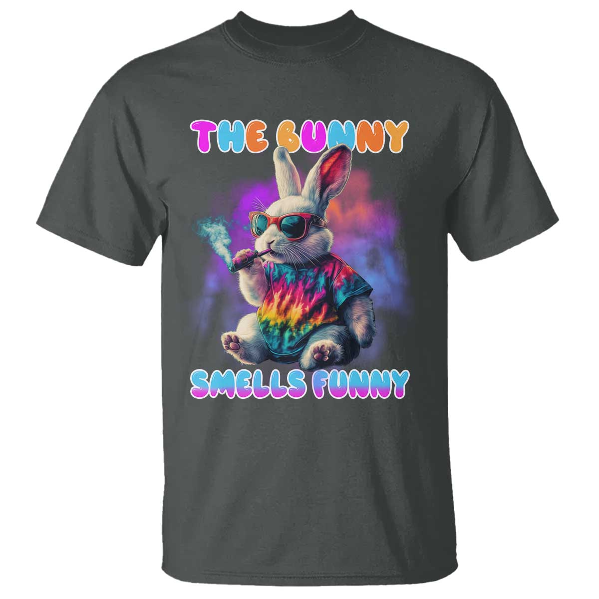 Happy 420 Easter T Shirt Funny Smoking Easter Bunny Smells Funny Easter - Wonder Print Shop