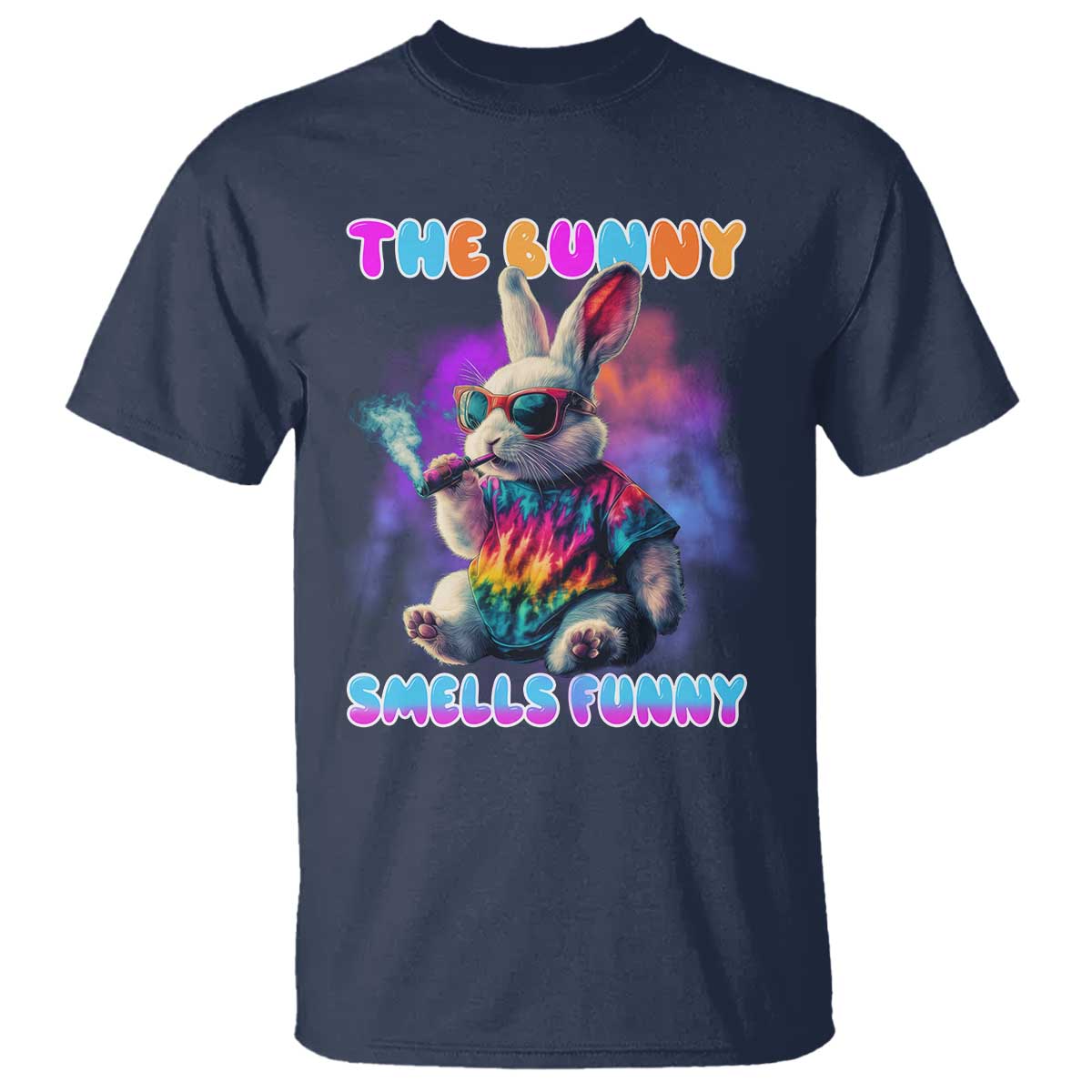 Happy 420 Easter T Shirt Funny Smoking Easter Bunny Smells Funny Easter - Wonder Print Shop