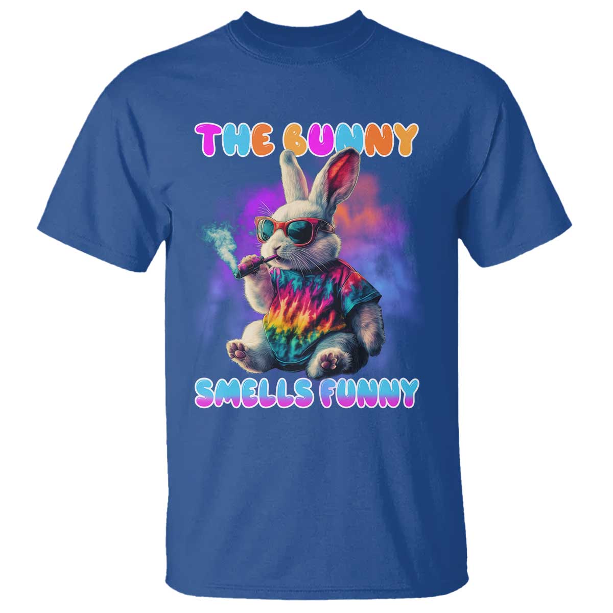 Happy 420 Easter T Shirt Funny Smoking Easter Bunny Smells Funny Easter - Wonder Print Shop