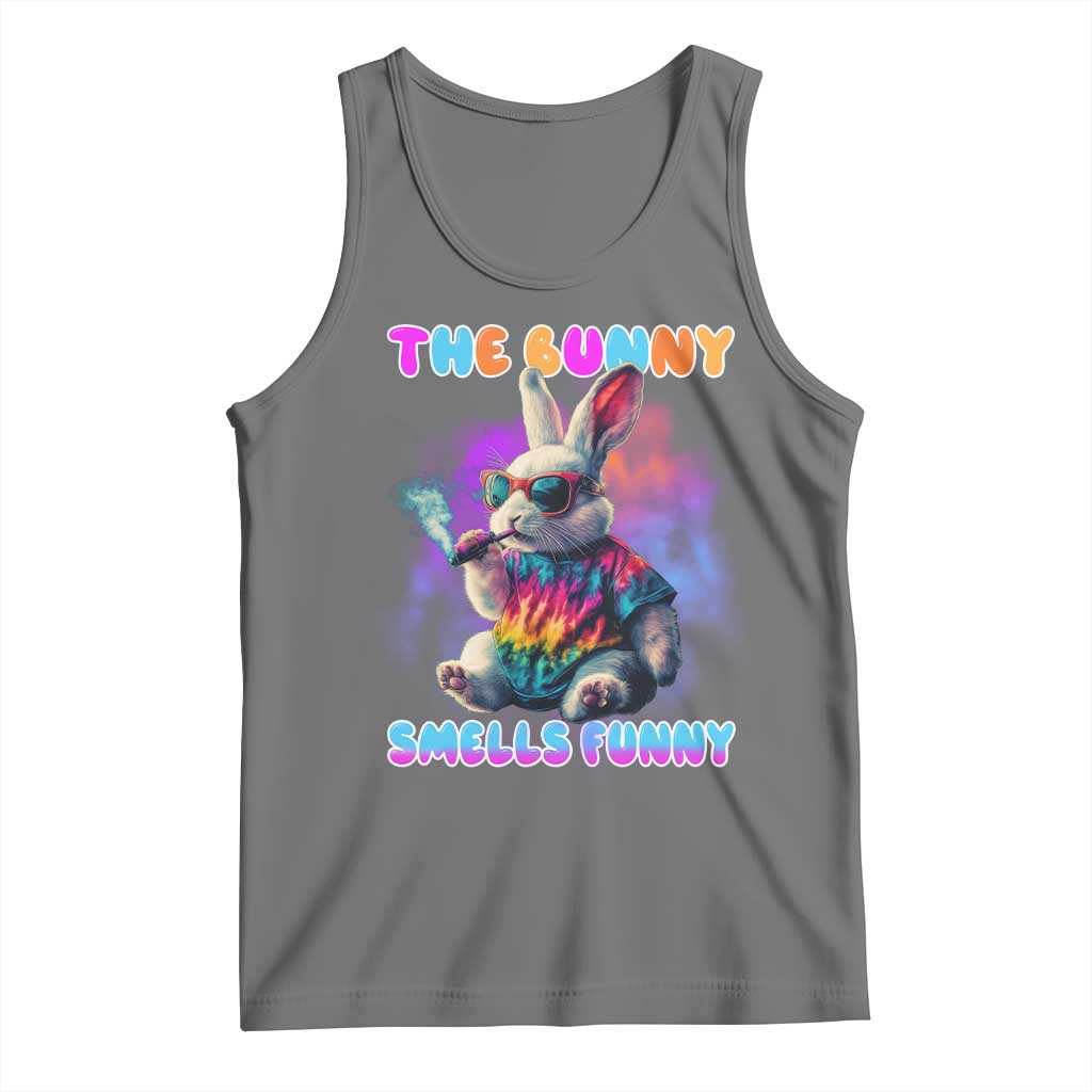 Happy 420 Easter Tank Top Funny Smoking Easter Bunny Smells Funny Easter - Wonder Print Shop