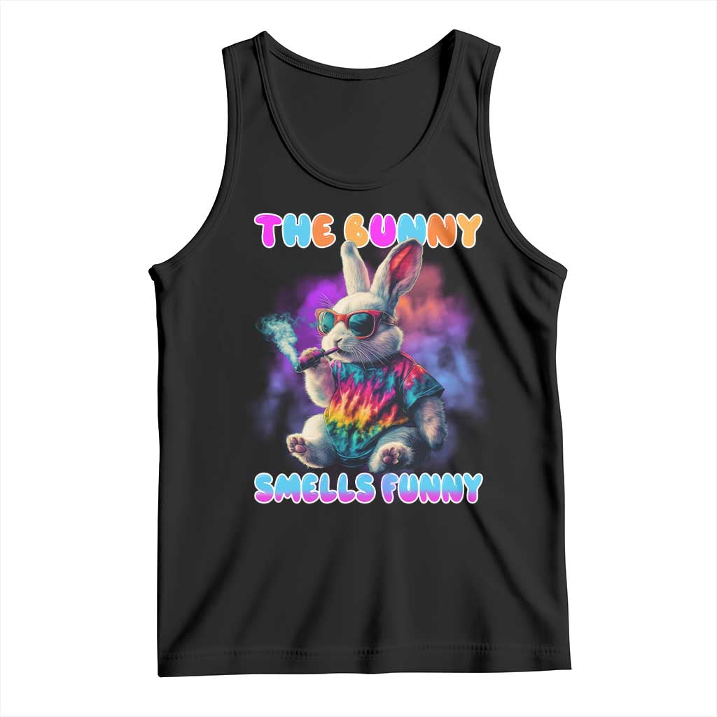 Happy 420 Easter Tank Top Funny Smoking Easter Bunny Smells Funny Easter - Wonder Print Shop