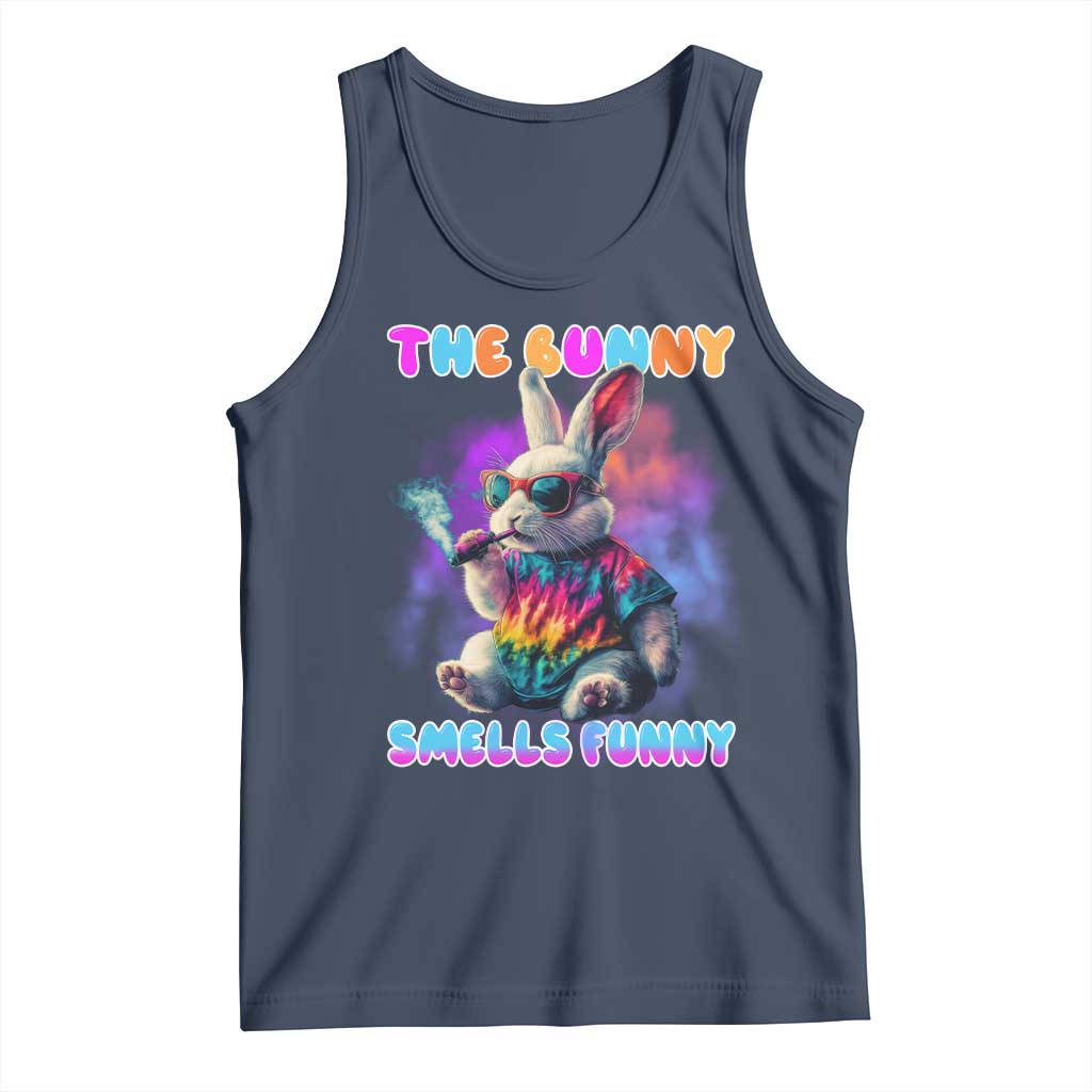 Happy 420 Easter Tank Top Funny Smoking Easter Bunny Smells Funny Easter - Wonder Print Shop