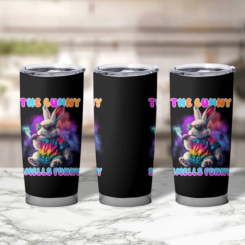 Happy 420 Easter Tumbler Cup Funny Smoking Easter Bunny Smells Funny Easter - Wonder Print Shop