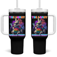 Happy 420 Easter Tumbler With Handle Funny Smoking Easter Bunny Smells Funny Easter - Wonder Print Shop