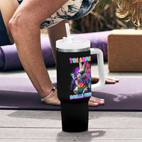 Happy 420 Easter Tumbler With Handle Funny Smoking Easter Bunny Smells Funny Easter - Wonder Print Shop
