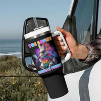 Happy 420 Easter Tumbler With Handle Funny Smoking Easter Bunny Smells Funny Easter - Wonder Print Shop