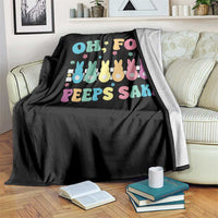Oh For Peeps Sake Easter Bunny Throw Blanket - Wonder Print Shop