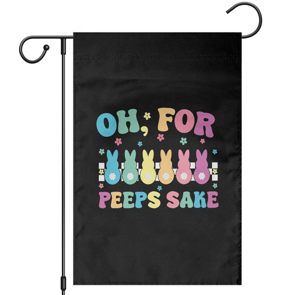 Oh For Peeps Sake Easter Bunny Garden Flag - Wonder Print Shop