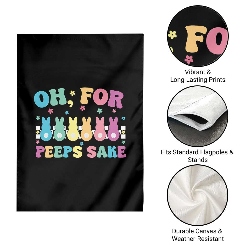 Oh For Peeps Sake Easter Bunny Garden Flag - Wonder Print Shop