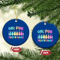 Oh For Peeps Sake Easter Bunny Ceramic Ornament - Wonder Print Shop