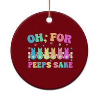 Oh For Peeps Sake Easter Bunny Ceramic Ornament - Wonder Print Shop