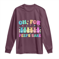 Oh For Peeps Sake Easter Bunny Long Sleeve Shirt - Wonder Print Shop