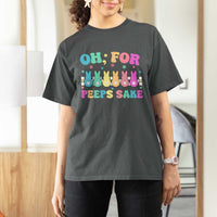 Oh For Peeps Sake Easter Bunny T Shirt For Women - Wonder Print Shop