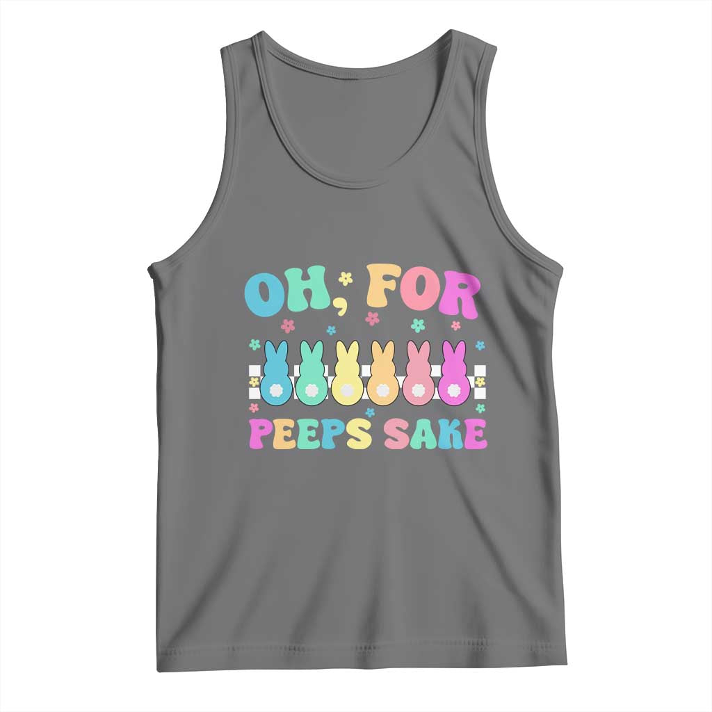 Oh For Peeps Sake Easter Bunny Tank Top - Wonder Print Shop