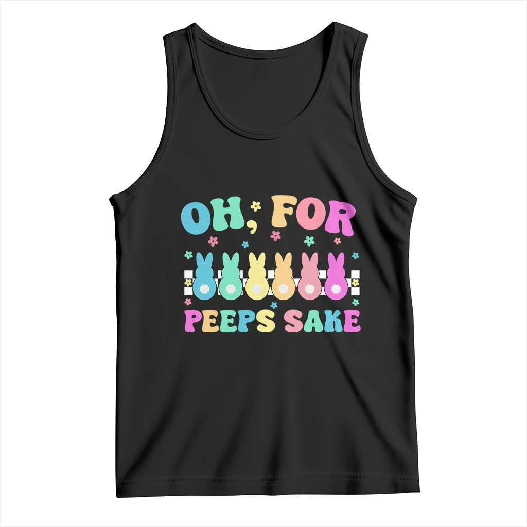 Oh For Peeps Sake Easter Bunny Tank Top - Wonder Print Shop