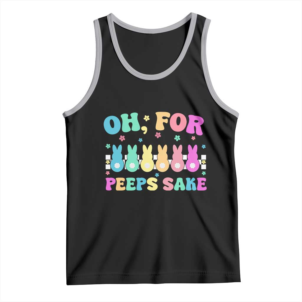 Oh For Peeps Sake Easter Bunny Tank Top - Wonder Print Shop