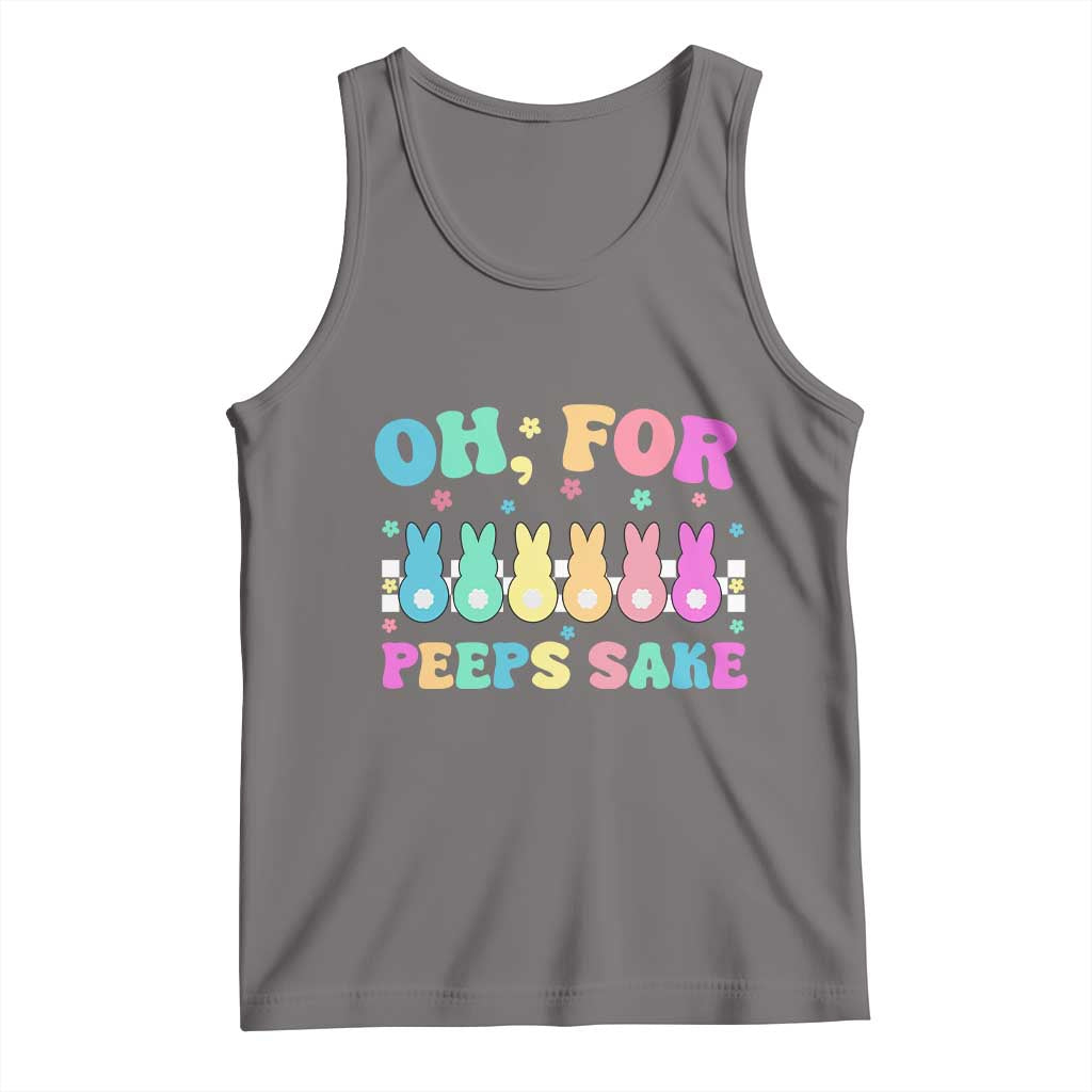 Oh For Peeps Sake Easter Bunny Tank Top - Wonder Print Shop