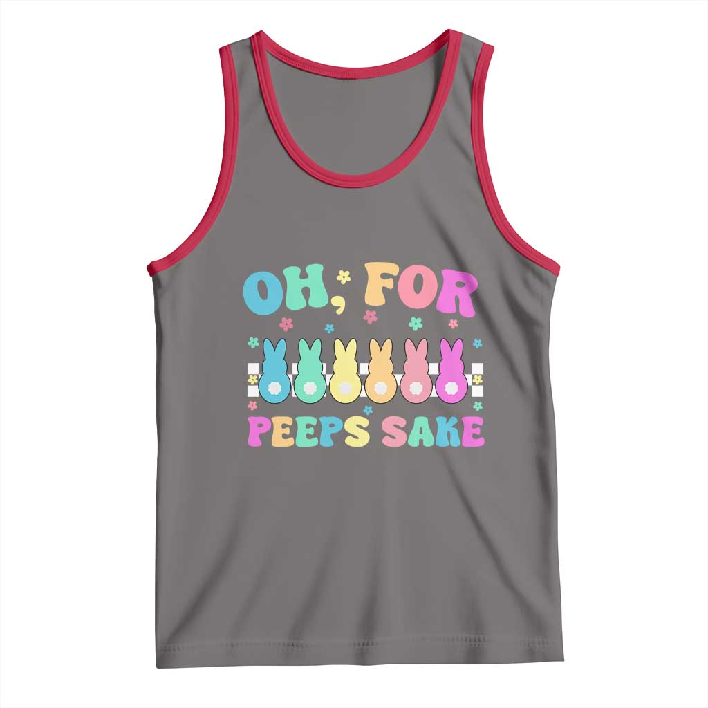 Oh For Peeps Sake Easter Bunny Tank Top - Wonder Print Shop