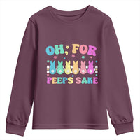 Oh For Peeps Sake Easter Bunny Youth Sweatshirt - Wonder Print Shop
