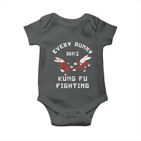 Every Bunny Was Kung Fu Fighting Baby Onesie Funny Cool Easter Graphic