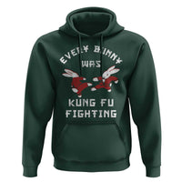 Every Bunny Was Kung Fu Fighting Hoodie Funny Cool Easter Graphic