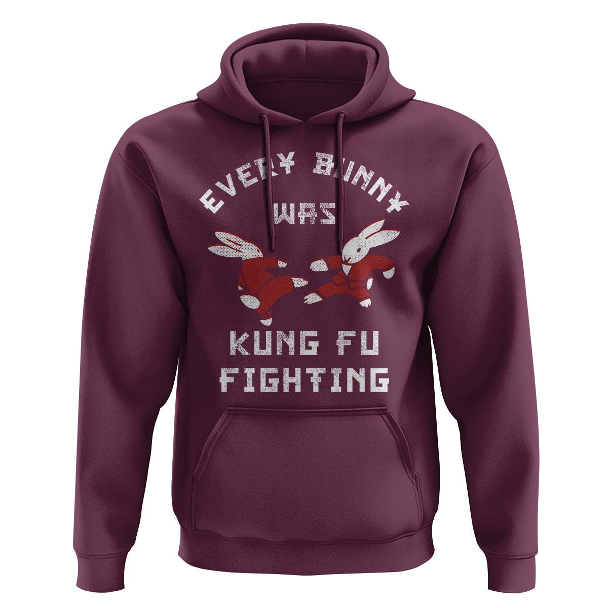 Every Bunny Was Kung Fu Fighting Hoodie Funny Cool Easter Graphic