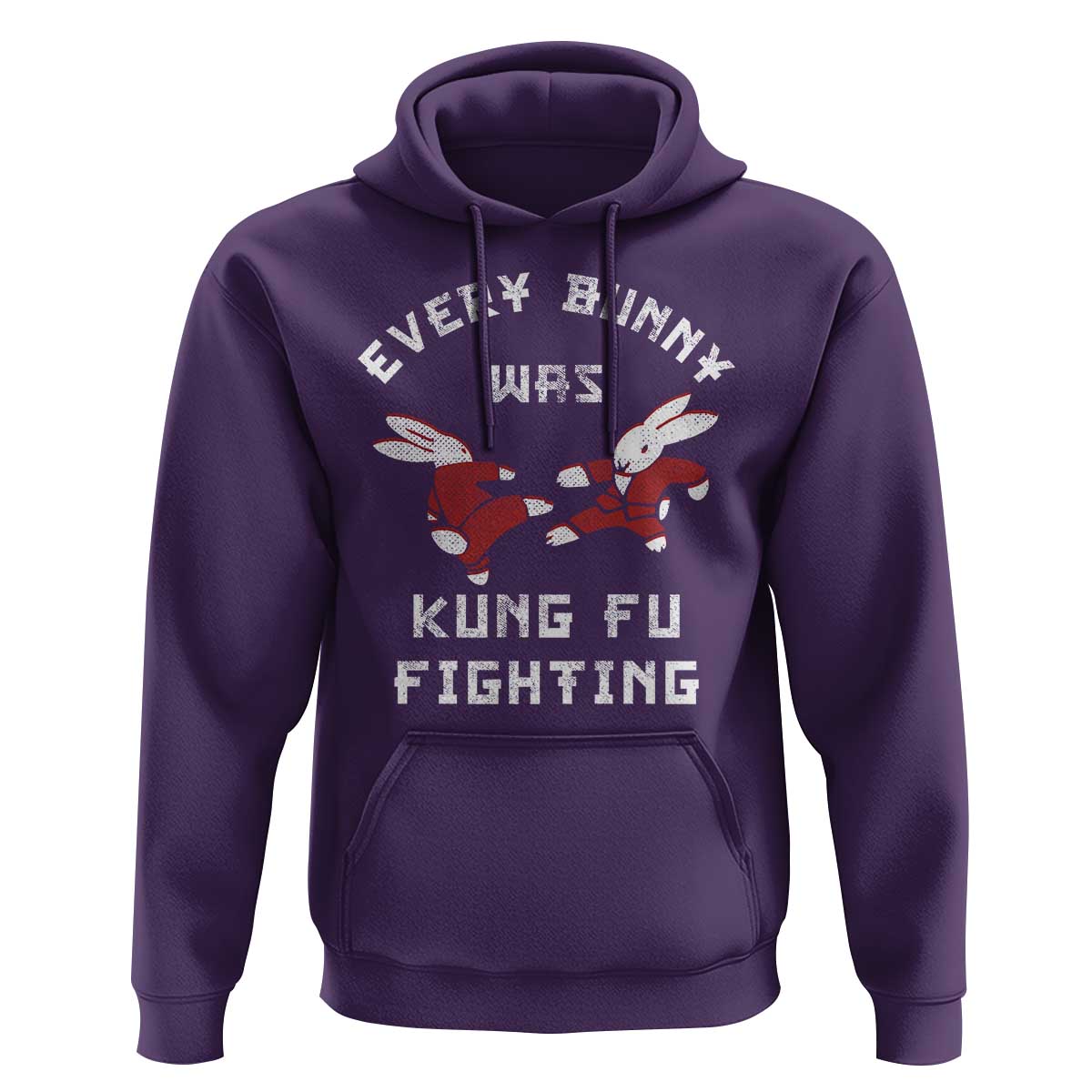 Every Bunny Was Kung Fu Fighting Hoodie Funny Cool Easter Graphic