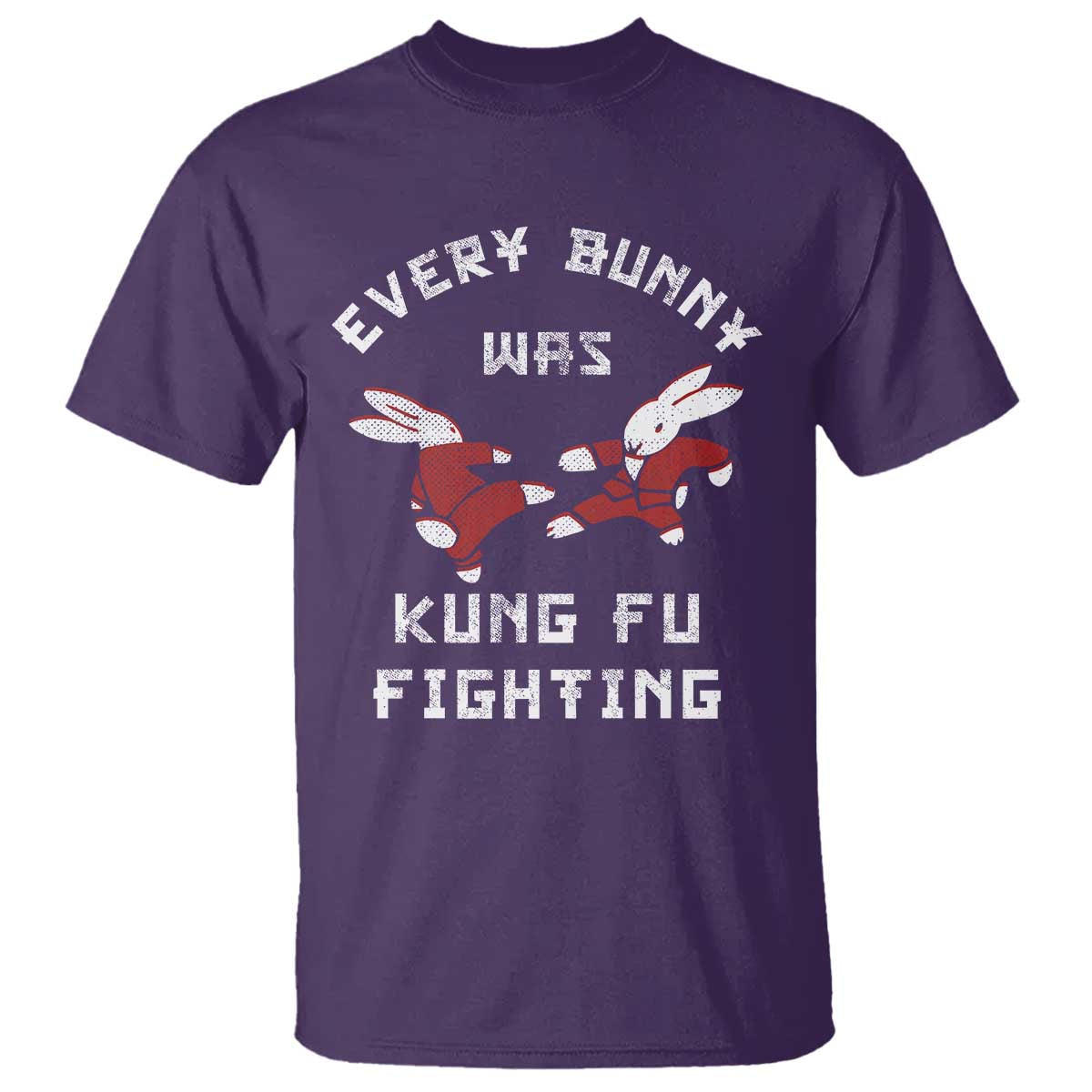 Every Bunny Was Kung Fu Fighting T Shirt Funny Cool Easter Graphic