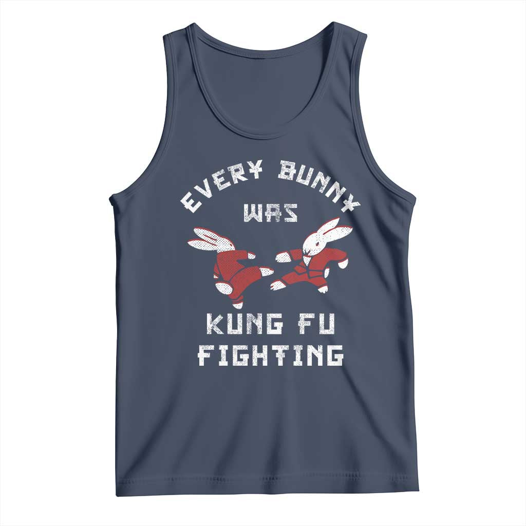 Every Bunny Was Kung Fu Fighting Tank Top Funny Cool Easter Graphic
